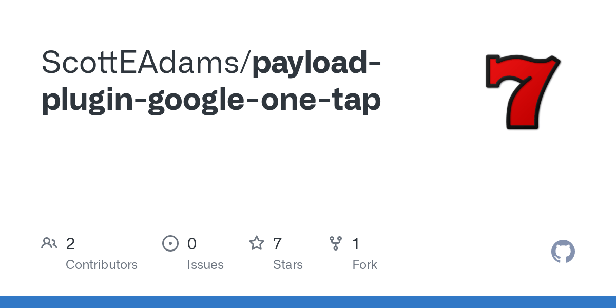 GitHub - ScottEAdams/payload-plugin-google-one-tap cover image