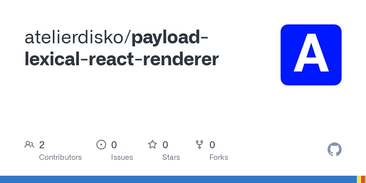 GitHub - atelierdisko/payload-lexical-react-renderer cover image
