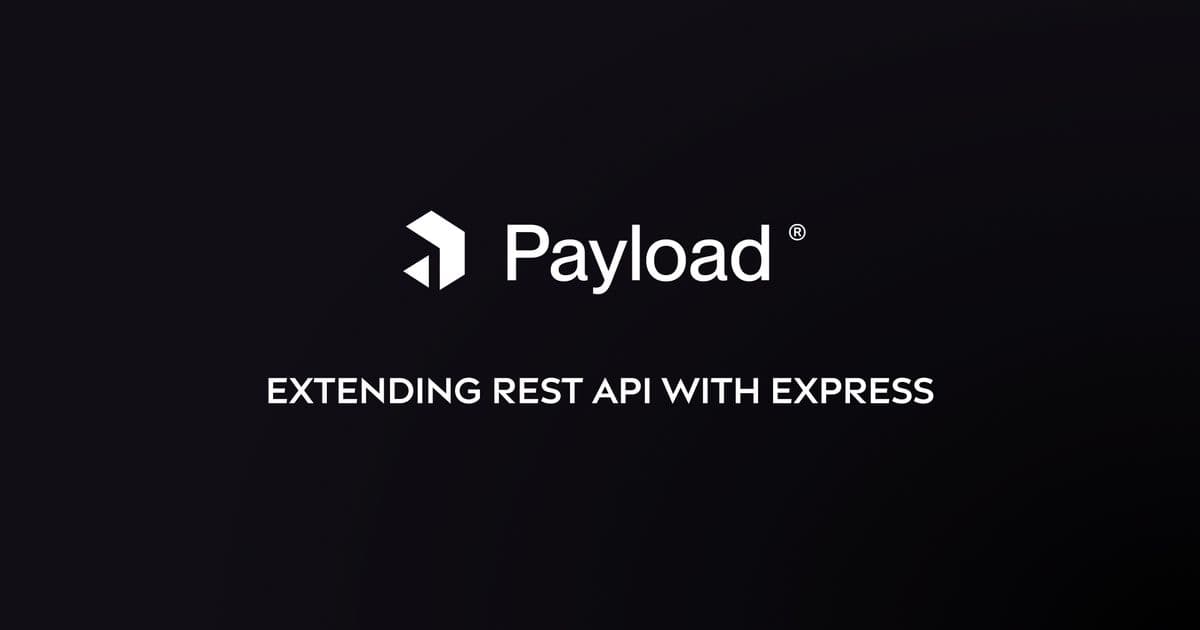 Extending Payload's REST API with Express — nouance.io cover image