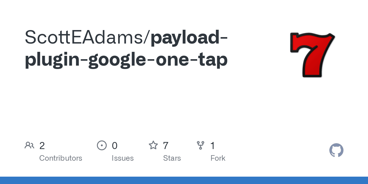 GitHub - ScottEAdams/payload-plugin-google-one-tap cover image